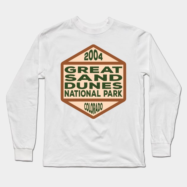 Great Sand Dunes National Park & Preserve badge Long Sleeve T-Shirt by nylebuss